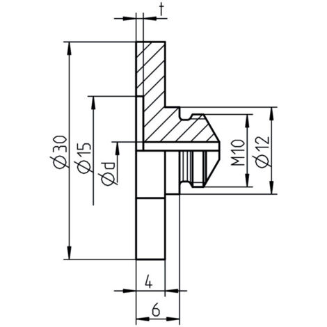 Embout buccal Gesipa PA 17/36 (avec évidement) pour plaque de pièce de rechange Gesipa