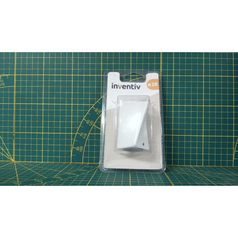 Embout Carré Blanc D28 - INVENTIV - Bricolage & Construction