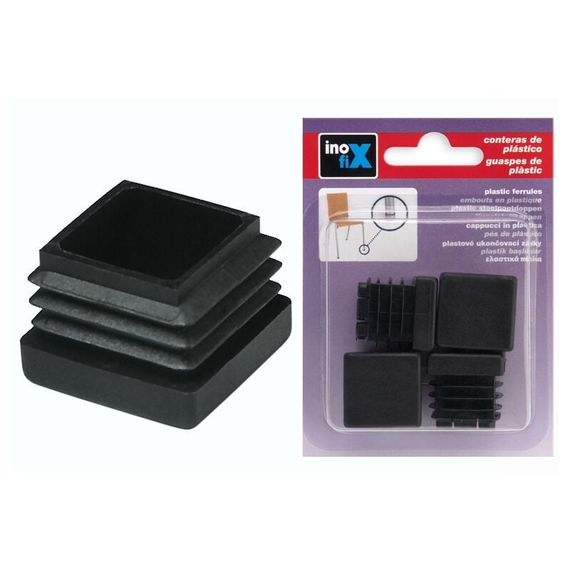 Embout X4 interieur carre 20MM noir Inofix 1820-3-