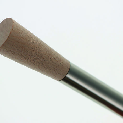 Embout Cône pour tringles à rideaux de Diam. 20mm en Bois Brut - BOULET