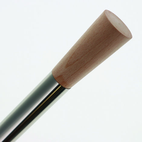 Embout Cône pour tringles à rideaux de Diam. 28mm en Bois Brut - BOULET