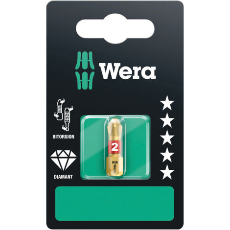Embout De Visseuse WEKADOR Philips PH-01 Titane - Cruciforme 1 X 25 Mm