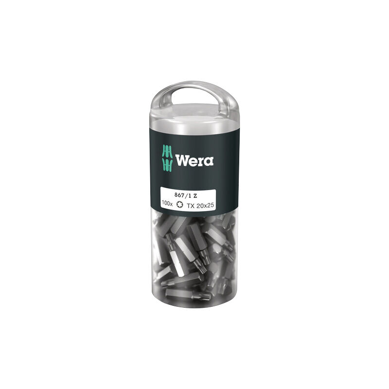 Wera - Jeu de 100 Embouts 867/1 tx 20x25mm