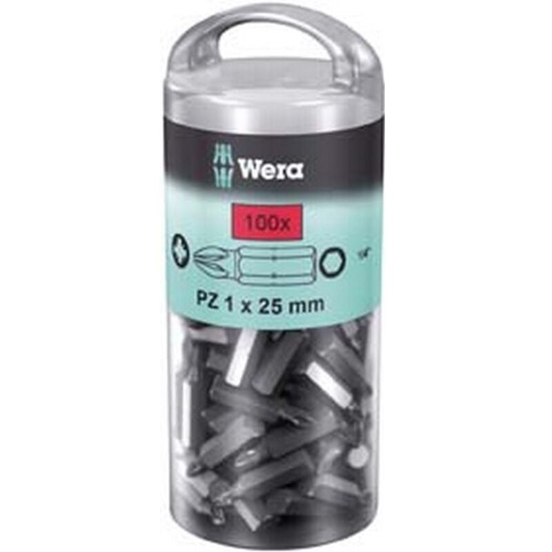 Wera - Embout cruciforme pz 1/4'' grand pack, 25 mm de long, Dimensions : pz 1