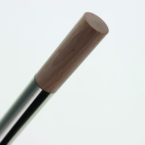 Embout Cylindre Droit pour tringles à rideaux de Diam. 28mm en Bois Brut - BOULET