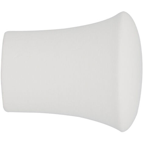 Embout de barre à rideaux INVENTIV - Pommeau Ø35 laqué blanc
