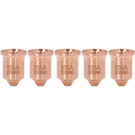 Embout de buse 220990 en laiton, 5 pièces, pointes de torche de découpe Plasma, pour consommables PMX 65 85 105 125A