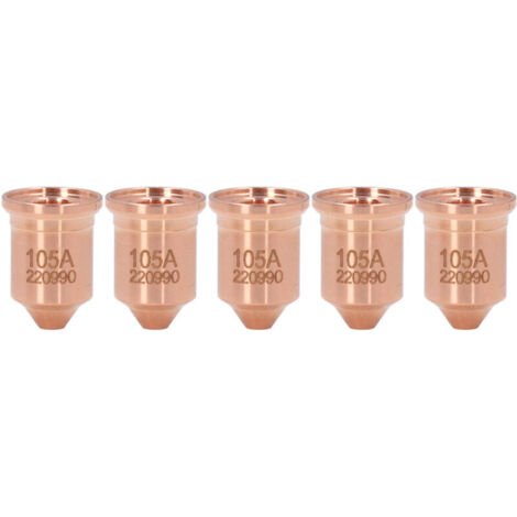 Embout de buse 220990 en laiton 5 pièces pointes de torche de découpe Plasma pour consommables PMX 65 85 105 125A