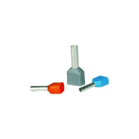 embout de cablage 2x1mm. les 100