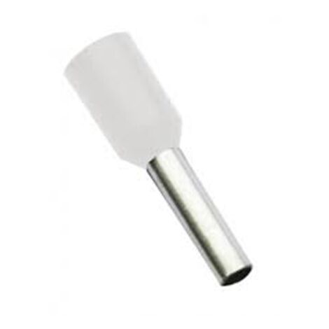Embout de câblage pour fil souple de 0,5mm² à 95mm² - Section / Couleur - Embout Blanc - 0,5mm² - Sachet de 100