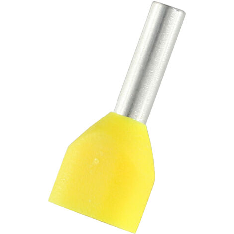 Embout de câblage RS PRO, 1mm², Jaune, longueur 8mm