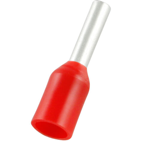 Embout de câblage RS PRO, 1mm², Rouge, longueur 6mm