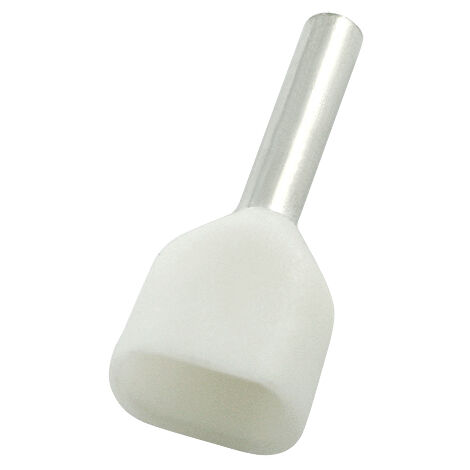 Embout de câblage RS PRO, 2 x 0.75mm², Blanc, longueur 8mm, 2 entrées