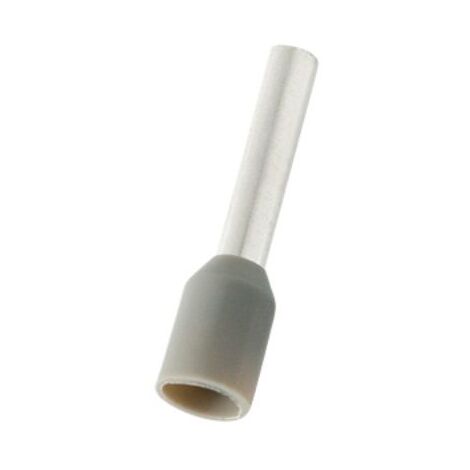 Embout de câblage RS PRO, 2.5mm², Gris, longueur 12mm