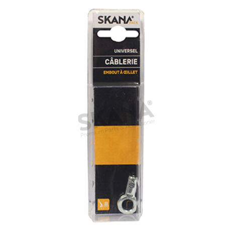 Embout De Câble En Acier Adaptable Avec œillet De ø: 8 Mm. Pour Câbles Souples Jusque ø: 2,5 Mm.