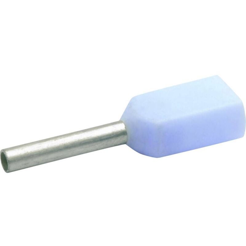 Embout double d'extrémité de câble Klauke 8678 0.25 mm² x 8 mm partiellement isolé bleu clair 1000 pc(s)