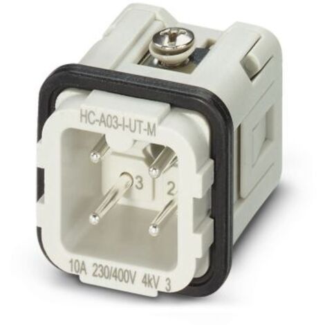 Embout de connecteur Phoenix Contact, 3 contacts , 24A, Mâle ( Prix pour 1 )