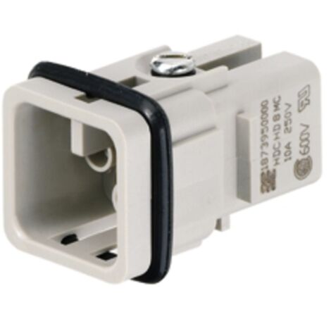 Embout de connecteur Weidmuller série HD, 8 contacts , 10A, Femelle ( Prix pour 1 )