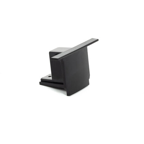 Embout de Finition pour Rail Triphasé Borgia Encastré Aluminium Noir