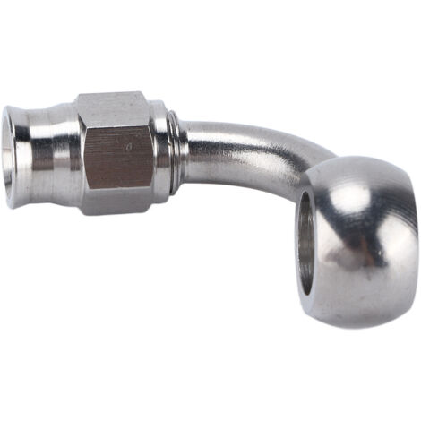 Embout de Frein Banjo AN-3 en Acier Inoxydable, Adaptateur 90° pour Accessoires Automobiles