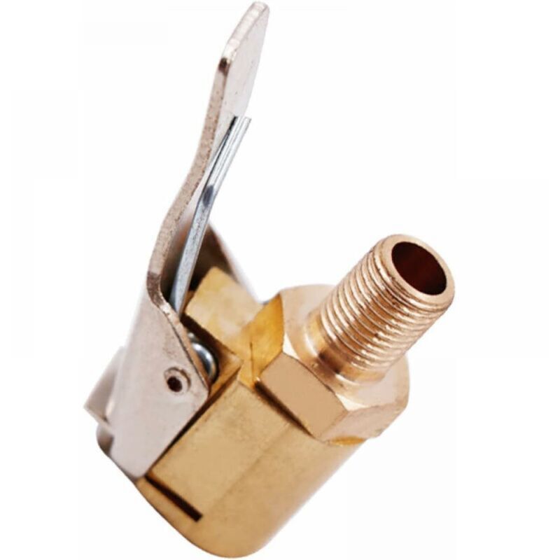 Embout de Gonflage Laiton,Clip de Pompe à Air,Adaptateur de Valve de Pneu de Voiture,Raccord de Valve de Gonflage,Pompe de Embout Laiton Gonflage