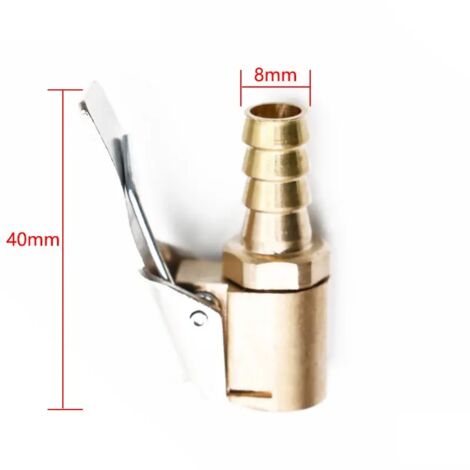 Embout de gonflage pour pompe à voiture, adaptateur de valve de pneu, valve de gonflage de pneu, collier de serrage, accessoire adaptateur, type collier, conversion d'embout-AquaForge