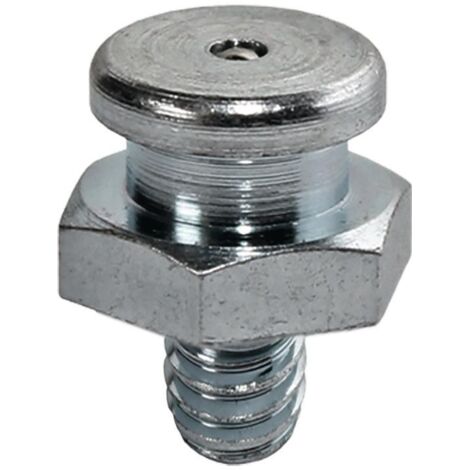 Embout de graissage à tête plate standard DIN3404 M10 x 1 mm forme A SW 17 mm