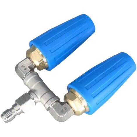 Embout De Nettoyeur Haute Pression Rotatif à Double Embout Turbo Buse 1/4" 4000 Psi 4-6gpm Buses De Nettoyeur Haute Pression Accessoires De Remplacement pour Nettoyeur Haute Pression