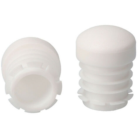 Embout de pieds de table circulaire blanc 22mm – Intégration esthétique – Pour sols durs et surfaces variées – Finition soignée