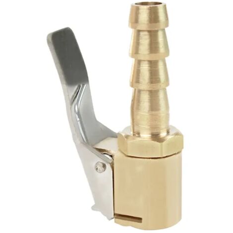 embout de pompe à pneu de voiture en laiton, pompe gonflable portable, mandrin de gonflage, adaptateur à clip, connecteur fileté, valves de pneu-AquaForge