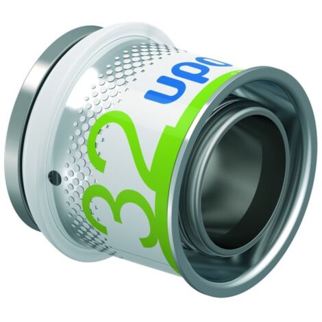 Embout de raccordement Uponor S-Press PLUS en laiton, plaqué de zinc 32 mm