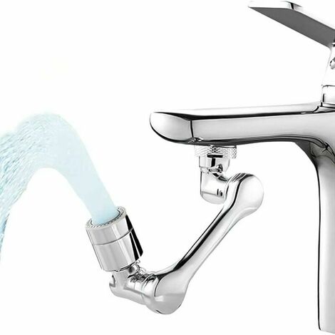 Embout de robinet pivotant, 1080 degrés rotatif pour robinets, mousseur de robinet, régulateur de jet, rallonge de robinet pour robinets, cuisine