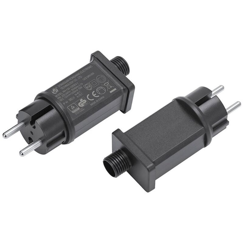 Alimentation LED 12V, transformateur LED IP44 Pilote d'adaptateur LED Basse Tension pour Christmas Light, String Light（1pcs）-LIAIKI