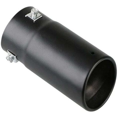 Embout de silencieux d'échappement en acier inoxydable, 70mm, noir, modifié pour voiture, 1 pièce