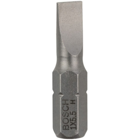 Embout de tournevis Bosch extra dur, S 1,0 x 5,5, 25 mm 25 pièces