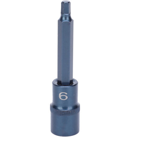 Embout de Tournevis Électrique Hexagonal Étoile S2 en Acier Allié Bleui, Haute Précision, 150x6mm