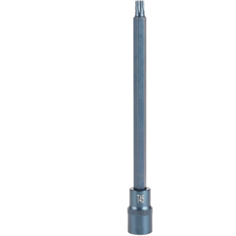 Embout de Tournevis Étoile Anti-Rouille Haute Précision Acier Alliage S2 Bleui Quincaillerie T45