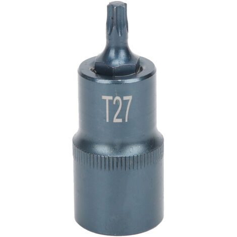 Embout de Tournevis Étoile T27 en Acier Allié S2 1/2 Pouce pour Clé à Douille