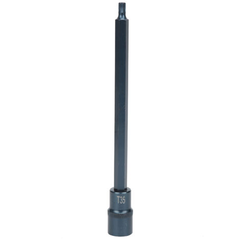 Embout de Tournevis Étoile T35 en Acier Allié S2 Antirouille 1/2 Pouce pour Cliquet