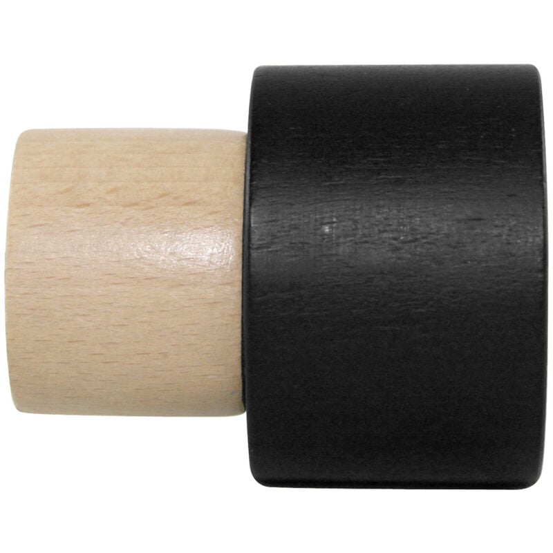 Embout de tringle bicolore à vis D28