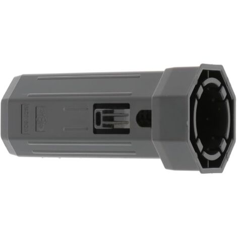 Embout de tube de volet roulant octogonal en PVC noir Fenêtre Sortie Baie vitrée Store, pour tube octogonal de 40 mm sortie pour roulement Ø 28 mm