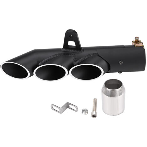 Embout de tuyau d'échappement de tuyau d'échappement de moto à trois sorties universel pour YZFR6.