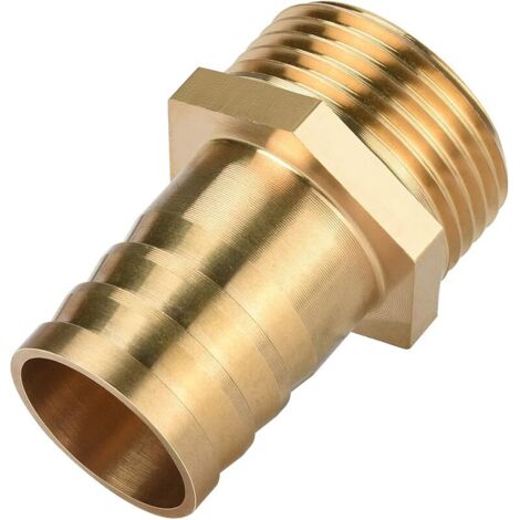Embout de tuyau, raccord à vis 1" AG x 1" embout, laiton, raccord de tuyau diesel