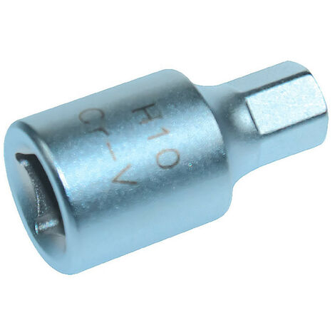 Embout de vidange, chrome vanadium, male,  3/8, 6 pans, 10 mm - AUTOBEST