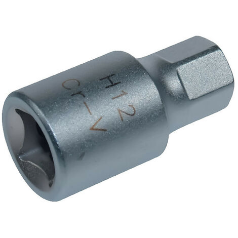 Embout de vidange, chrome vanadium, male,  3/8, 6 pans, 12 mm - AUTOBEST