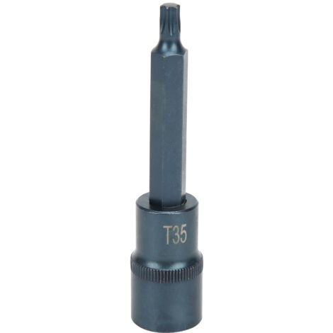 Embout de Vis Étoile Hexagonal Antirouille Haute Précision Acier Allié S2 Bleui Outils à Main 100xT35