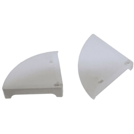 EMBOUT DE VISIERE GAUCHE ET DROIT BLANC POUR HOTTE AIRLUX - Z00SP014400B