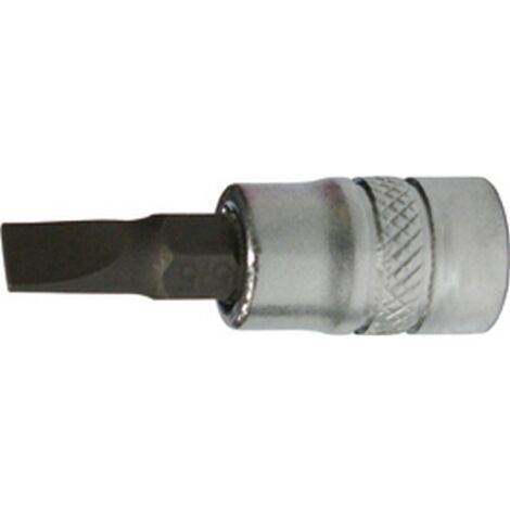 Embout de vissage 1/4'' pour vis à fente, Larg. : de la lame : 8,0 mm, Épais. : de la lame 1,2 mm, Long. 30 mm
