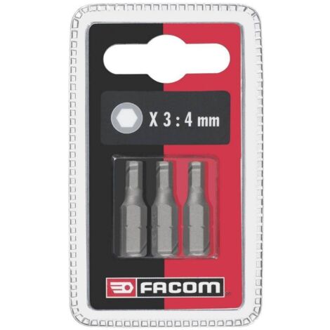 Embout de vissage Facom Hexagonal de Set de 3 embouts pièces , 5 mm ( Prix pour 1 )