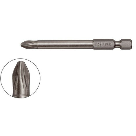 Embout de vissage pour vis pozidriv PZ1 longueur de la lame 73 mm (KL22073PZ1)